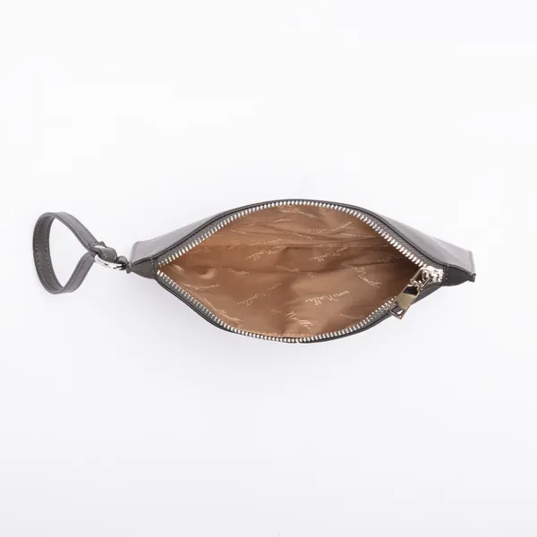Split Wallet Wristlet - Steel