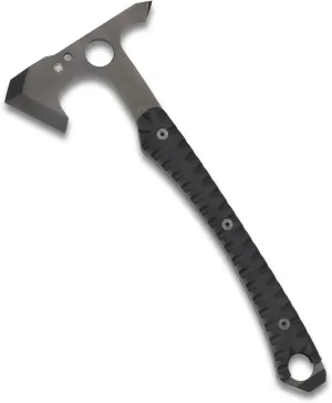 Spyderco Warrior Hawk Utility Tomahawk with Tough D2 Steel Head and 13.68" G-10 Scaled Handle - Includes Custom-Molded Boltaron Sheath and Padded Zipper Pouch - H03