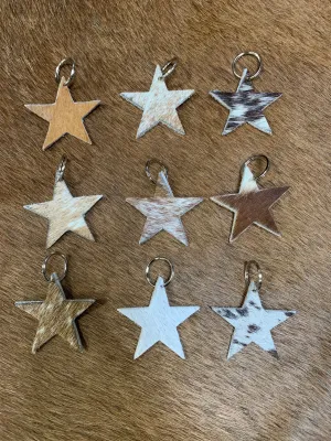 Star Cowhide Keychain