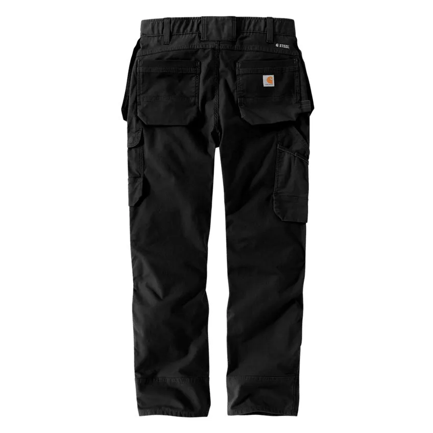 STEEL RIPSTOP MULTI-POCKET WORK PANTS Black