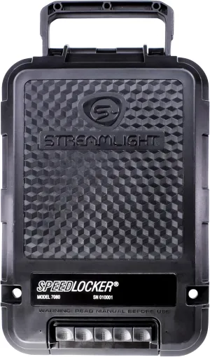 Streamlight 59000 SpeedLocker Personal and Portable Storage Container with User-Selectable Lock Combinations, Black