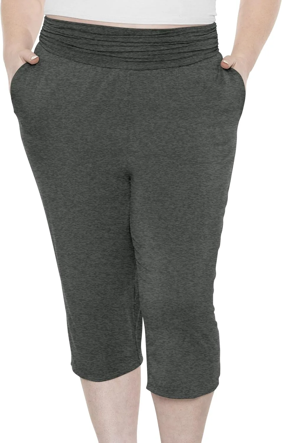 STRETCH IS COMFORT Women's Straight Leg and Flowy Gaucho Pants with Pockets | Small-5X