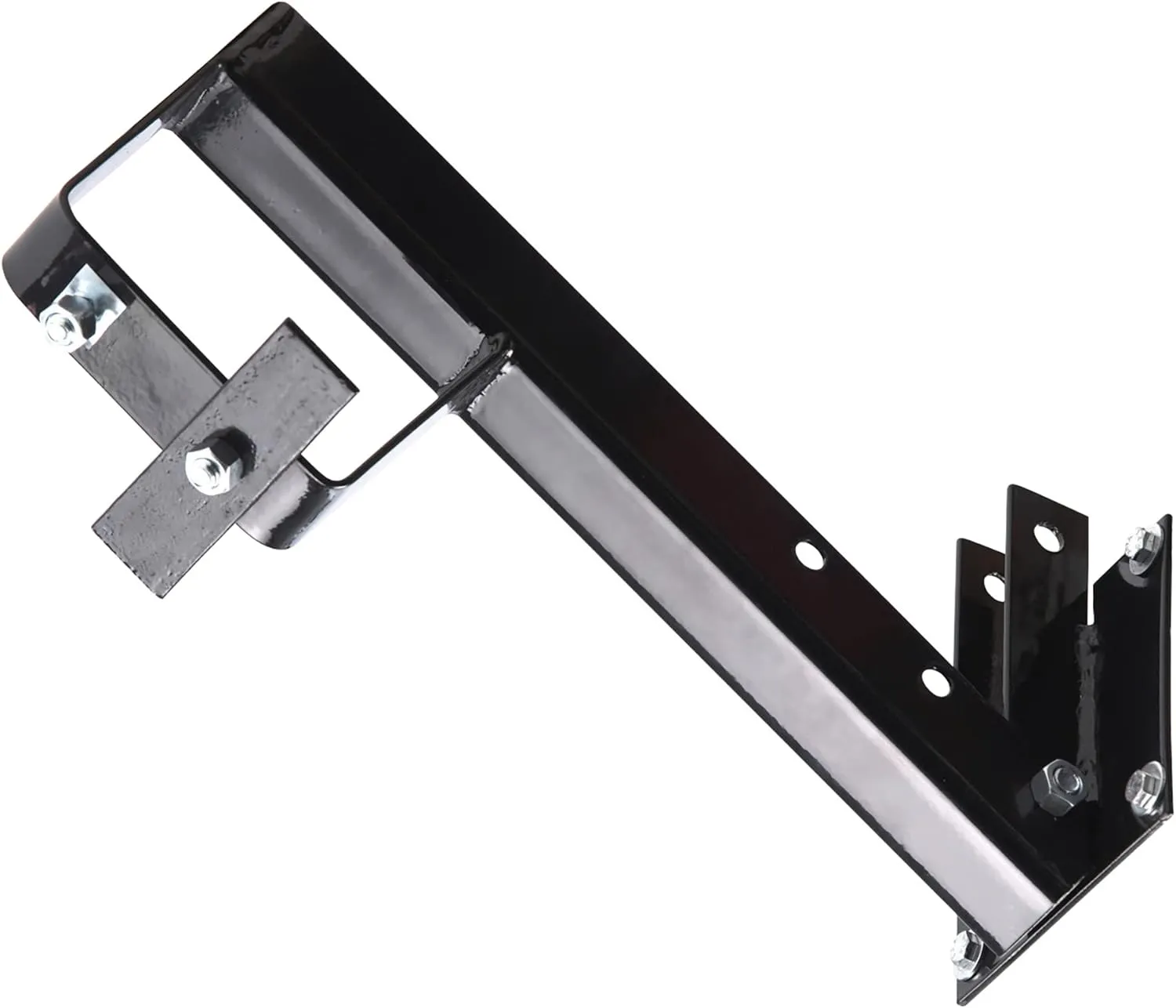 Stromberg Carlson TR-2 Folding Spare Tire Carrier for RV – Heavy Duty Trailer Spare Tire Mount for 4" Square Bumpers, Fits 15" & 16" Wheels, RV Bumper Mount, Trailer Spare Tire Bracket, Black Finish