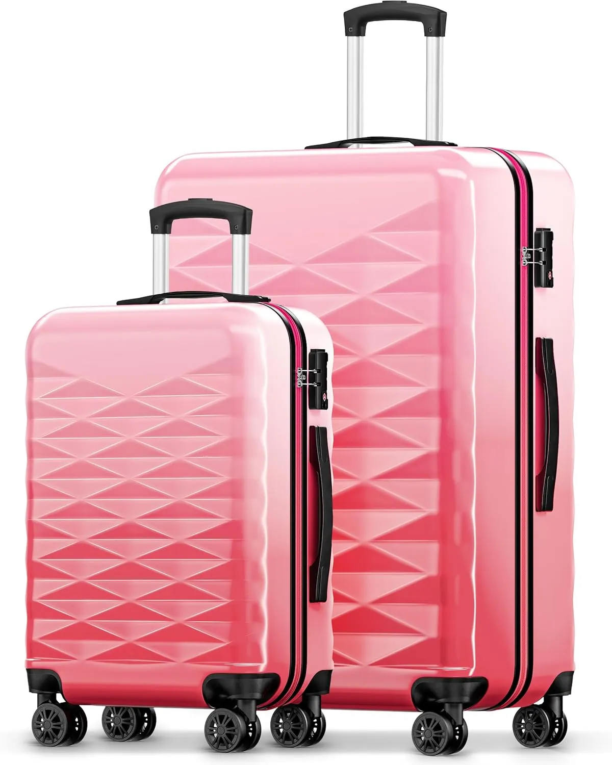 Suitour Luggage Sets with Spinner Wheels TSA Lock, 20/28 Luggage sets 2 piece for Travel