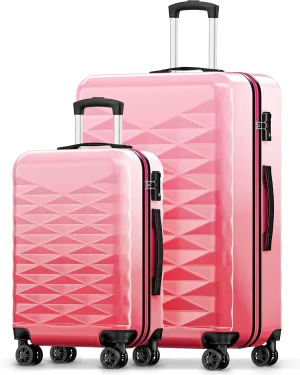 Suitour Luggage Sets with Spinner Wheels TSA Lock, 20/28 Luggage sets 2 piece for Travel