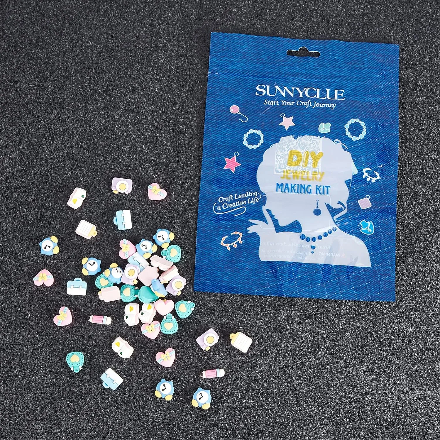 SUNNYCLUE 80Pcs 8 Styles School Cabochons Colorful Mini Heart Pencil Camera Bag Clock Book Resin Charms Flatbacks Back to School Supplies for DIY Hair Clips Scrapbook Crafts Findings for Adult