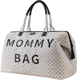 SUNVENO Duffle Bag Women Travel Bag Mommy Bag Weekender Bags for Women Large Capacity Diaper Bag, White