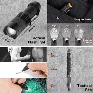 Survival Gear Kit, Multi-Functional Outdoor Tool Set, Emergency and Camping Equipment