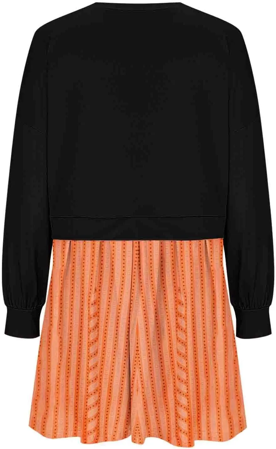 Sweatshirts Dresses for Women Crewneck Long Sleeve Patchwork Mini Dress Funny Print Graphic Shirt Loose Pullover Tops