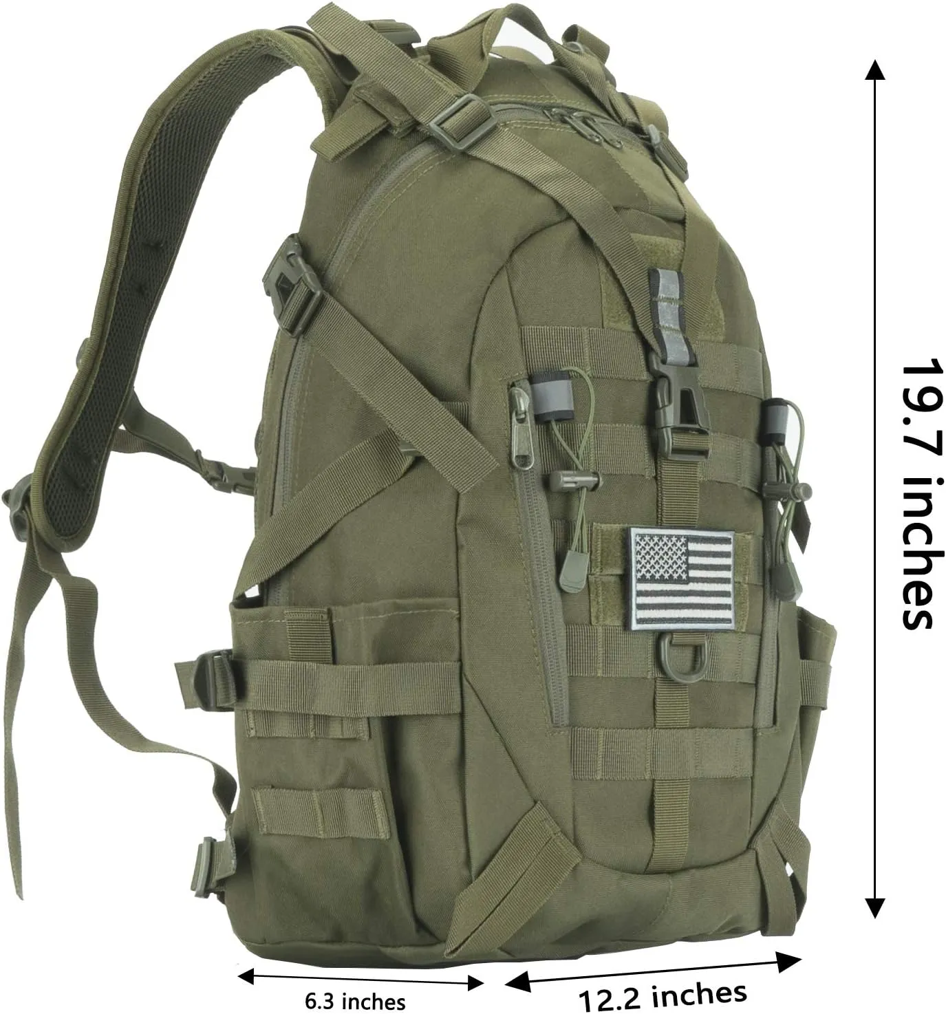 Tactical Backpack Military Molle Bag Camping Trekking Fishing Gym Traveling Motorcycle Hiking Daypack
