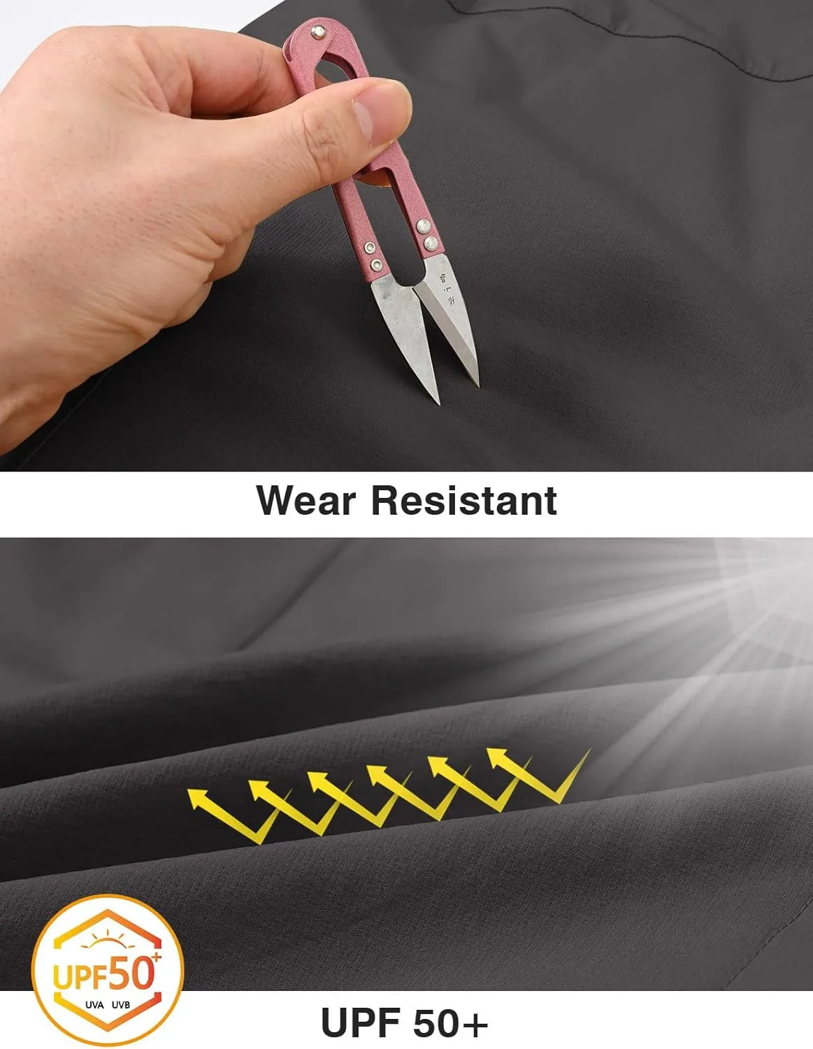 TBMPOY Men's Hiking Shorts Quick Dry 6 Cargo Pockets Water Resistants Stretch Shorts with Pockets
