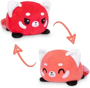 TeeTurtle - The Original Reversible Red Panda Plushie - Light   Dark Red - Cute Sensory Fidget Stuffed Animals That Show Your Mood