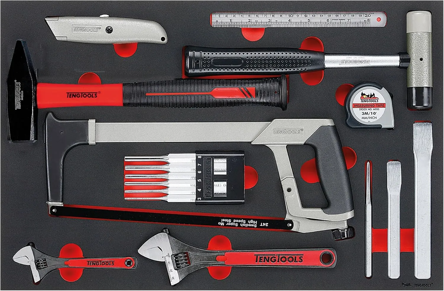 Teng Tools 12 Piece General Service Tool Set - TTEPS12