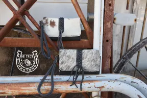 The Braided Cowhide Wristlet Wallet