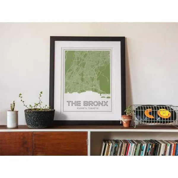 The Bronx, New York road map and skyline | Handshake