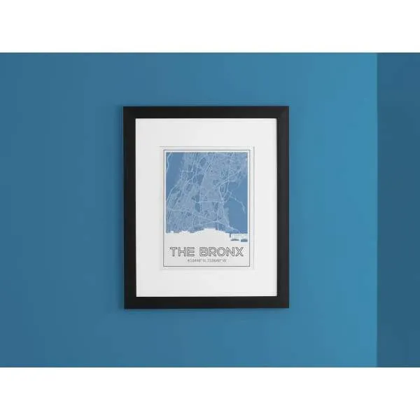 The Bronx, New York road map and skyline | Handshake