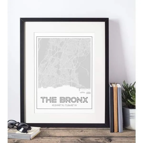 The Bronx, New York road map and skyline | Handshake