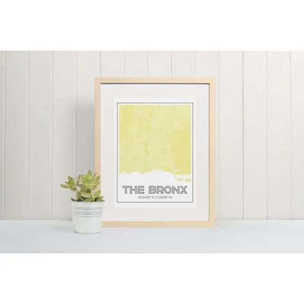 The Bronx, New York road map and skyline | Handshake