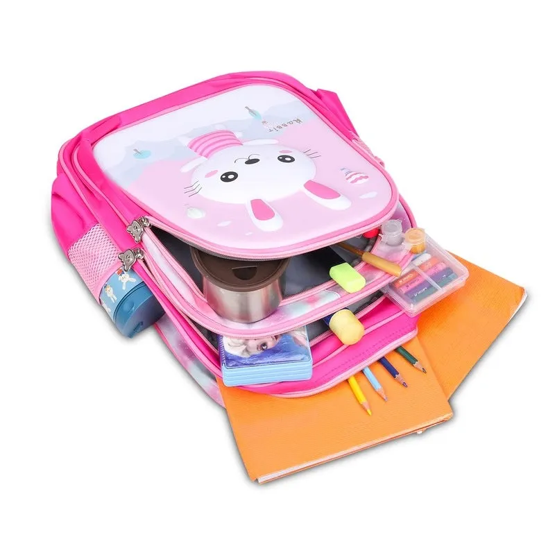 THE CLOWNFISH Kidventure Series Polyester 23 Litres Kids Standard Backpack School Bag Daypack Sack Picnic Bag For Tiny Tots Child Age 5-7 Years (Royal Blue), 23 Litre