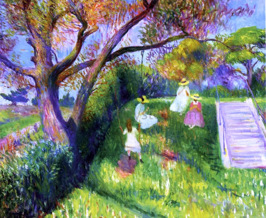 The Swing by William James Glackens - Art Print