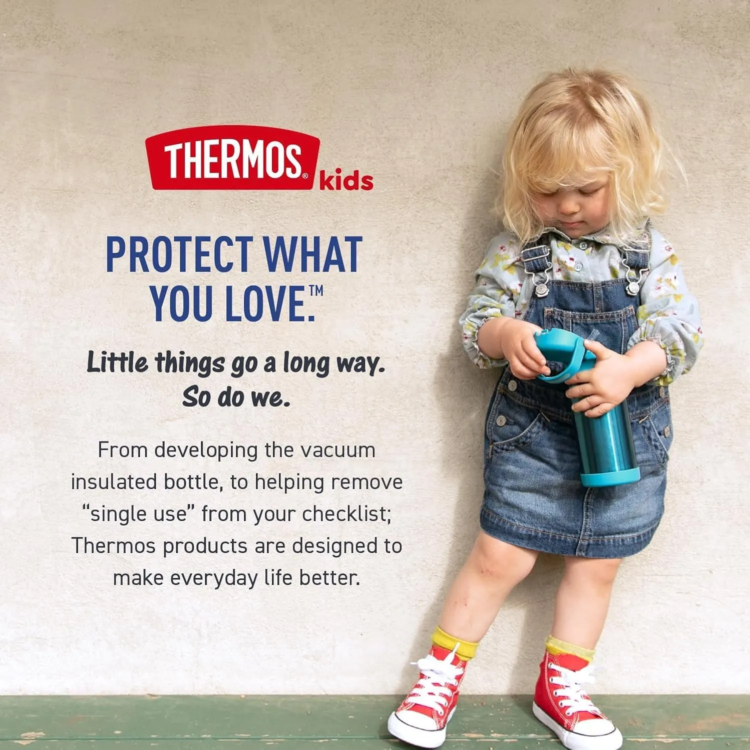THERMOS FUNTAINER Water Bottle with Straw - 12 Ounce - Kids Stainless Steel Vacuum Insulated Water Bottle with Lid, Construction
