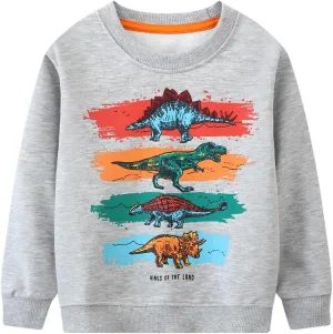 Toddler Boy Cotton Crewneck Long Sleeve Sweatshirt Christmas Clothing 2-7T