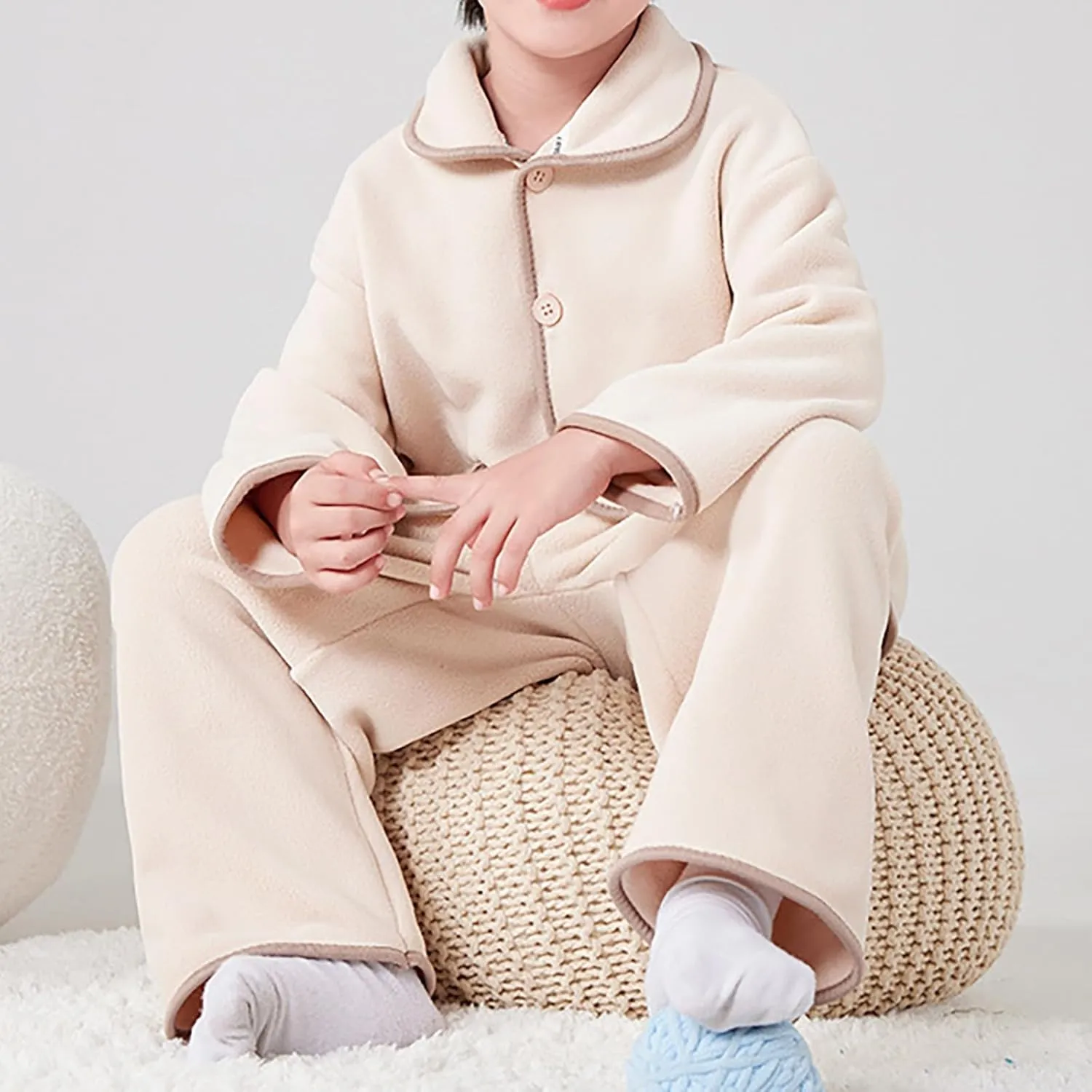Toddler Plaid Pajama Boys And Girls In Small Children In The Fall And Winter Shaking Grain Velvet Fashion