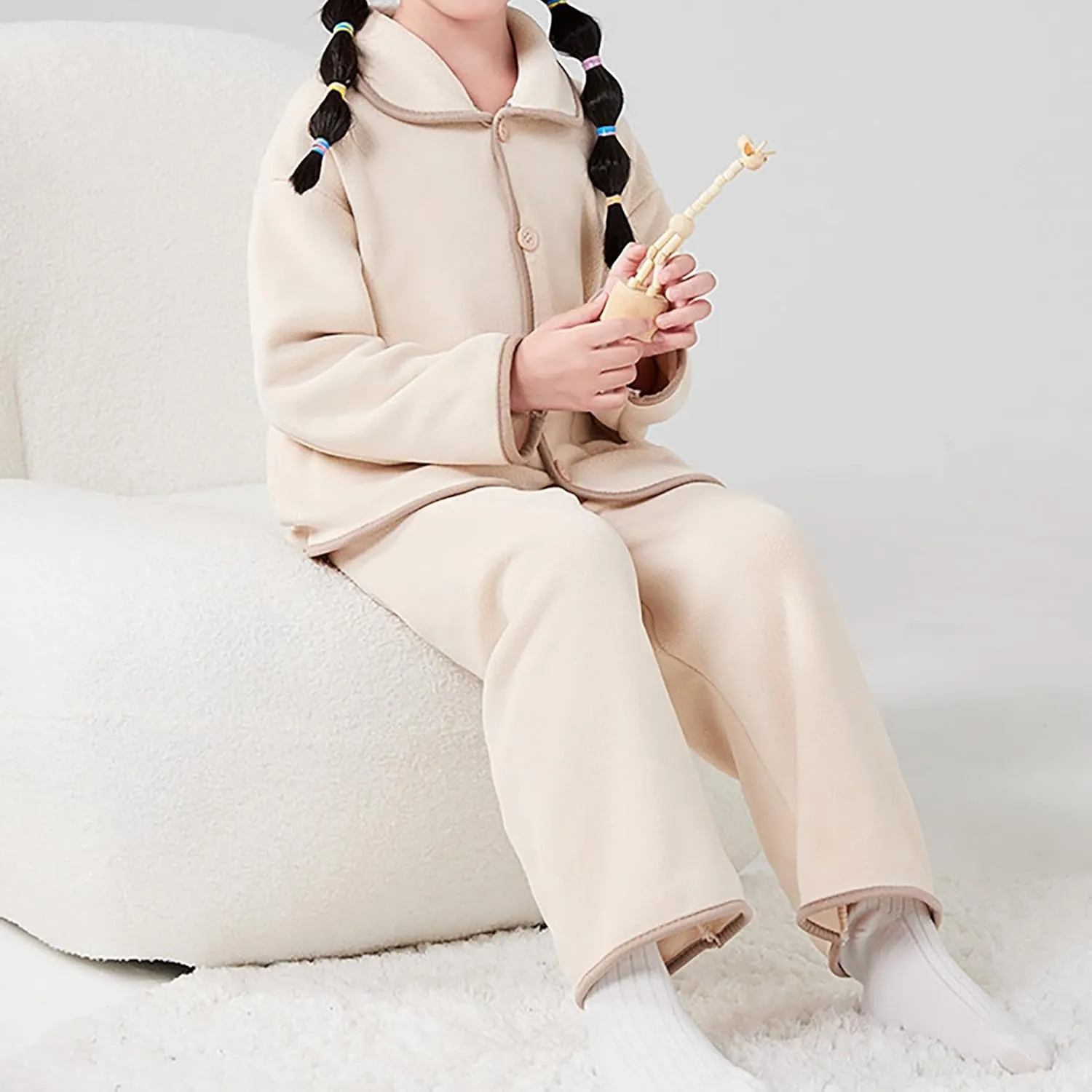 Toddler Plaid Pajama Boys And Girls In Small Children In The Fall And Winter Shaking Grain Velvet Fashion