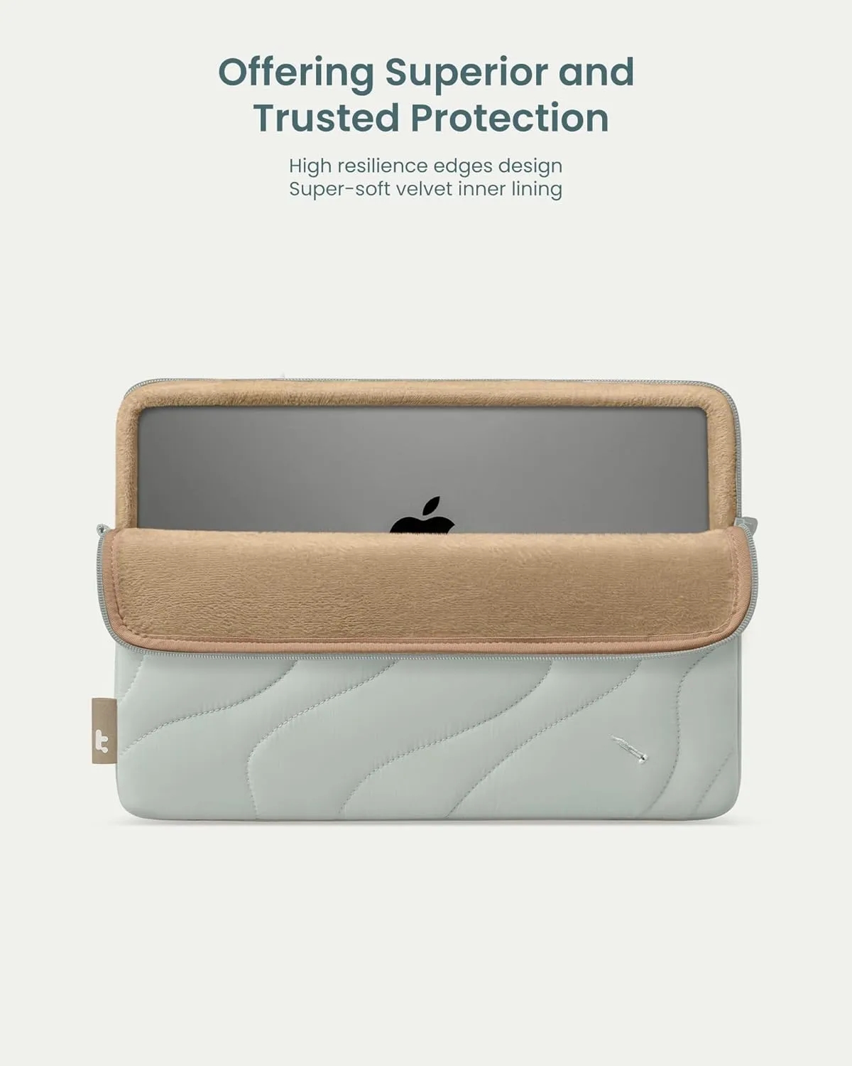 tomtoc 360 Protective Puffy Laptop Sleeve for 16-inch MacBook Pro M4/M3/M2/M1 Pro/Max A3403 A3186 A2991 A2780 A2485 2024-2019, Quilted Design Soft Cute Puffer Bag Laptop Case for Dell XPS 16 Plus