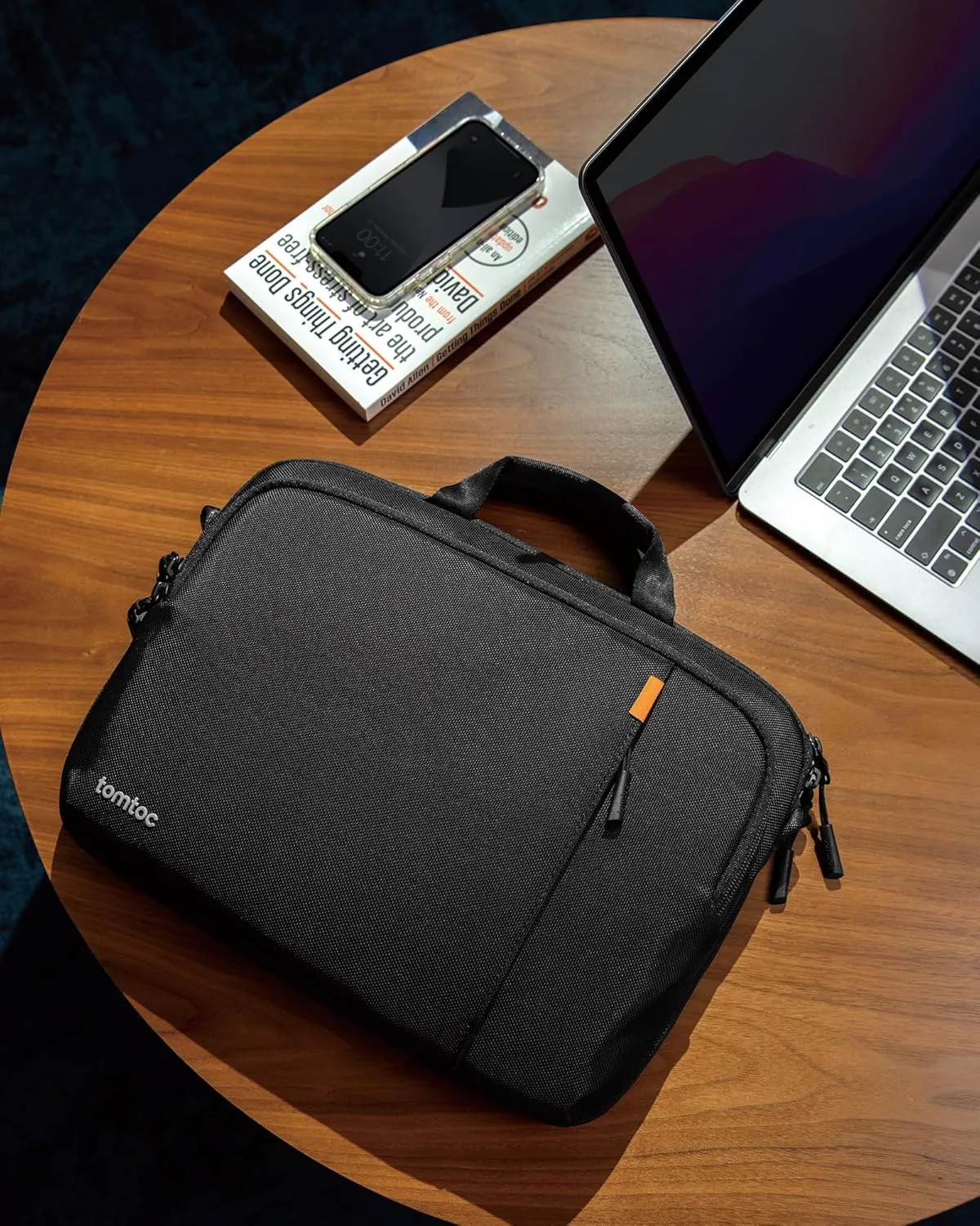 tomtoc 360 Protective Slim Laptop Case with Shoulder Strap for 15.6 Inch Acer Dell HP ASUS Lenovo Samsung Laptop Notebook Chromebook, Water-Repellent Laptop Accessory Carrying Bag for Daily Business