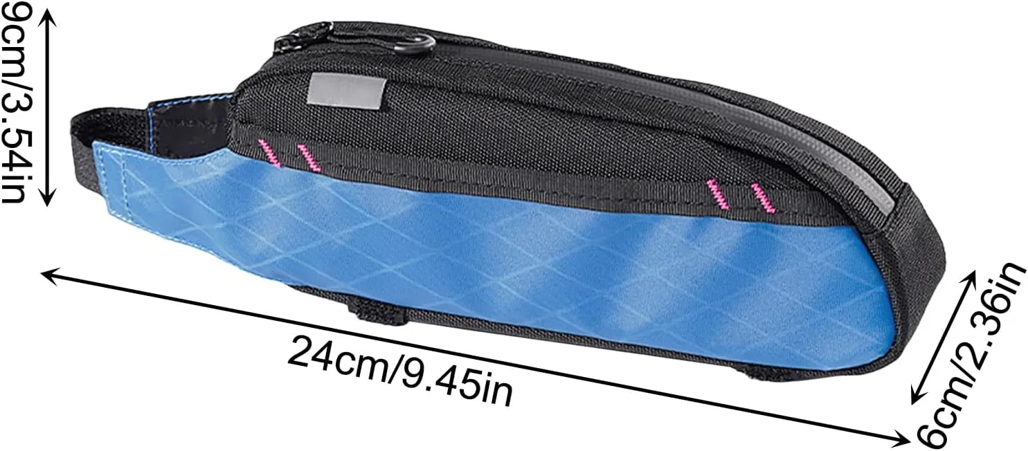 Top Tube Bag - Biicycle Top Tube Bag | Cycling Storage Mount Bag | Lightweight Travel Cycling Bag | 1L Pouch Case Holder Commute Daily Biking Beach Camping for Secure Ride Travel Outdoor Adventure