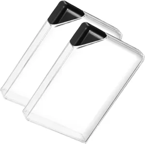Toyvian 2pcs Portable Flat Water Bottle Cover Design Lightweight Leakproof Sports Flask for Travel Hiking Camping and Home Use Bottles
