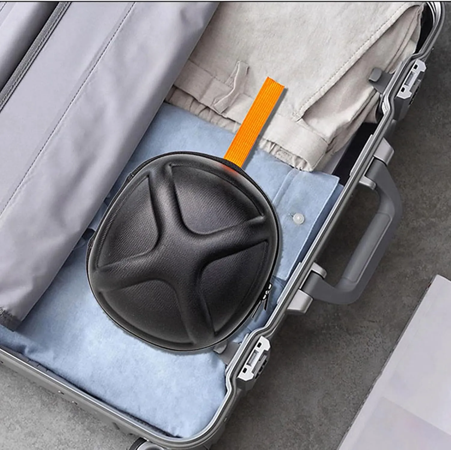 Travel Carrying Case for Headsets Hard Handbag Protections Storage Box