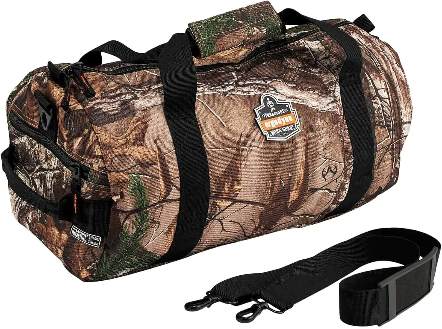 Travel Duffel Bag, Hunting Fishing Gear, RealTree Camo, Extra Small, Ergodyne Arsenal