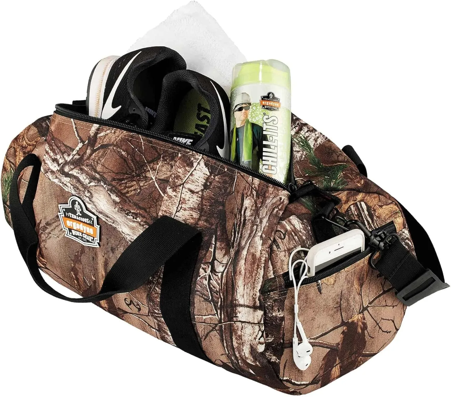 Travel Duffel Bag, Hunting Fishing Gear, RealTree Camo, Extra Small, Ergodyne Arsenal