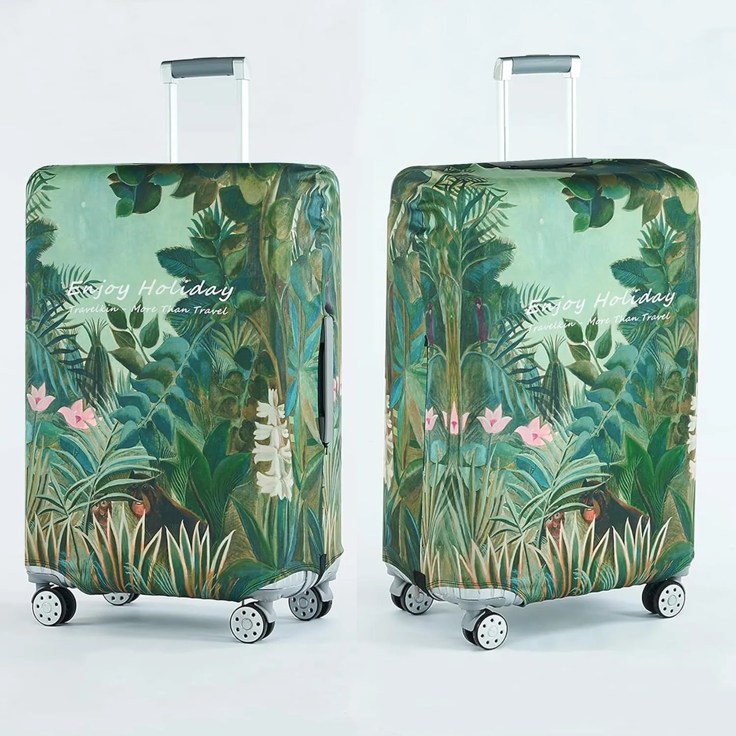 TRAVEL KIN Luggage Covers For Suitcase Tsa Approved,Suitcase Cover Protector Fit 18-32 Inch Luggage