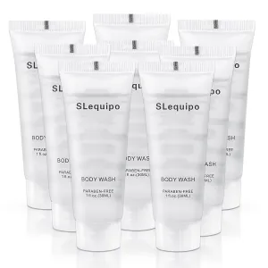 Travel Size Body Wash (1 fl oz, 30 Pack), Refreshing Hotel Body Wash, Mini and Small Size Guest Hotel Toiletries in Bulk