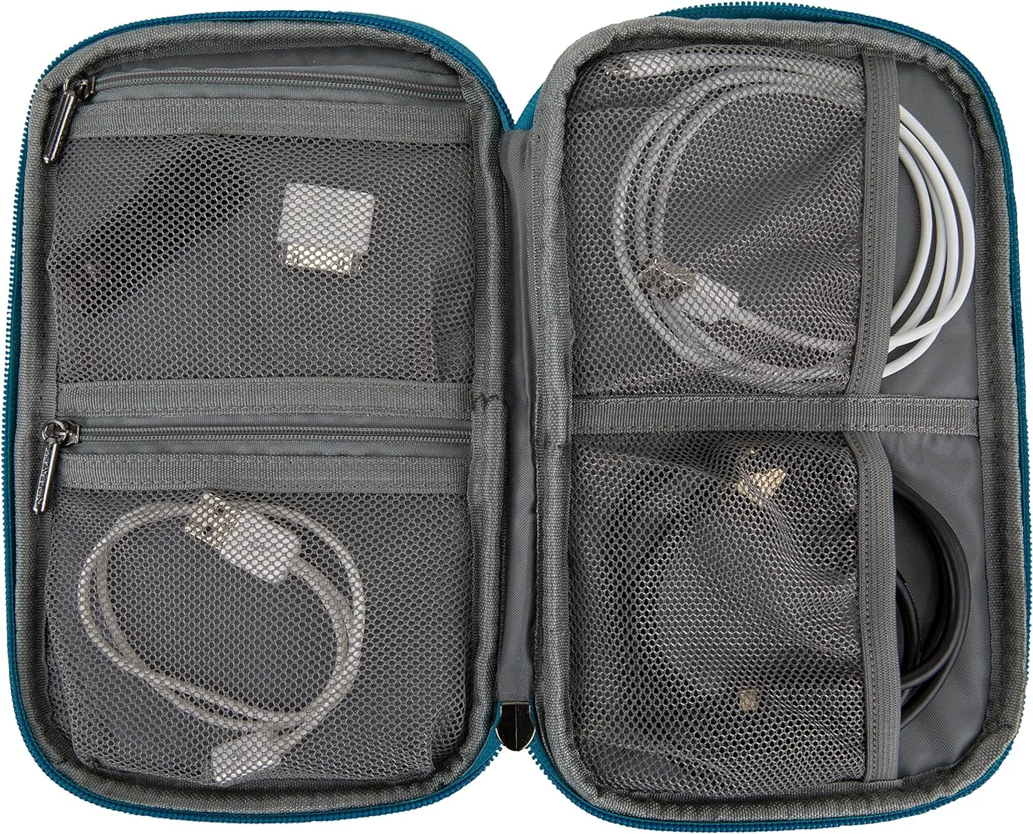Travelon Travelon World Travel Essentials Tech Organizer Packing Organizer, Peacock Teal