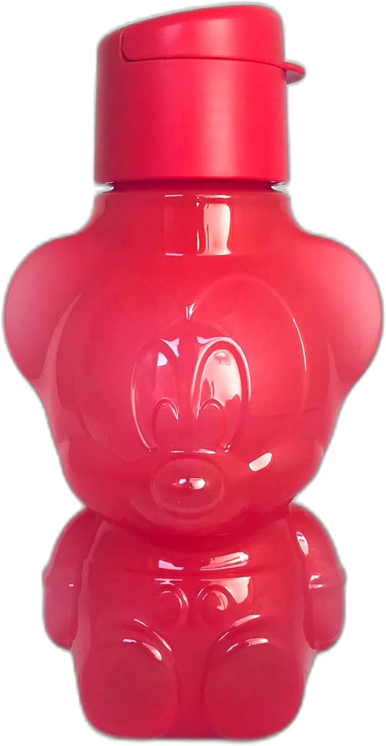 Tupperware to Go Ecoeasy Eco with Clip Closure, 425 ml, Red Mickey Mouse Motif, Children's Water Bottle, EcoEasy, Sports Friend, Small Child, Baby, School, Sports