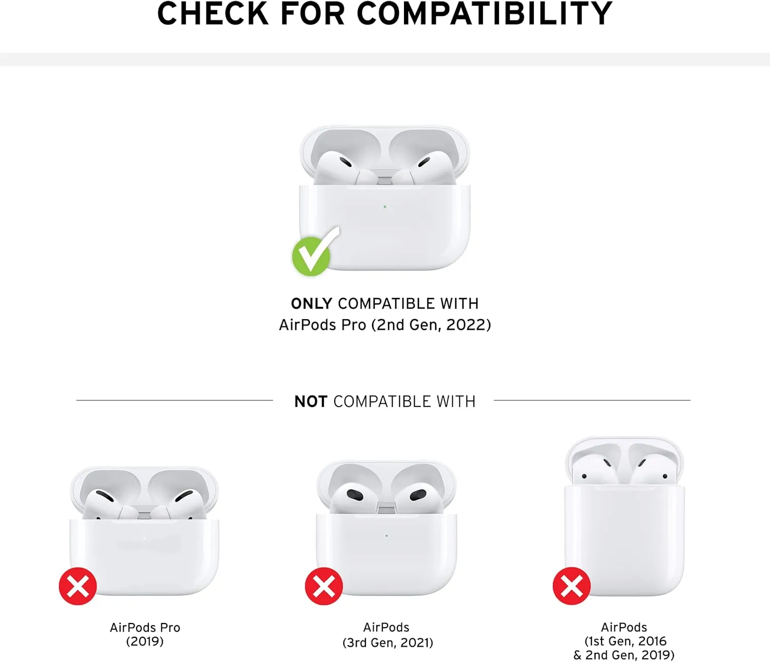 UAG Designed for AirPods Pro (2nd Gen 2022) Civilian Olive Drab, Premium Rugged Slim Water Resistant Full Protective Case Cover with Detachable Keychain Carabiner by URBAN ARMOR GEAR