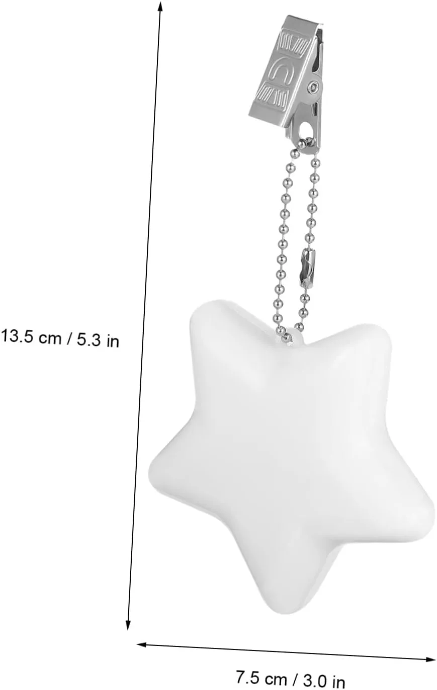 Uonlytech 5pcs Night Light Heart Purses Mini Wallets for Women Automatic Wallet Touch Handbag Light Key Chain Buckle Backpack Night Portable Purse Handbag Lamp Heart-Shaped