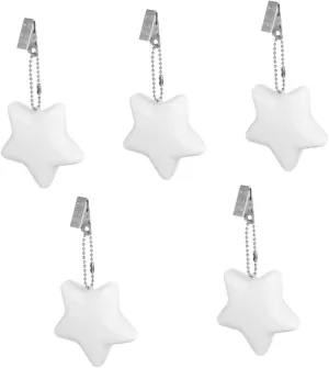 Uonlytech 5pcs Night Light Heart Purses Mini Wallets for Women Automatic Wallet Touch Handbag Light Key Chain Buckle Backpack Night Portable Purse Handbag Lamp Heart-Shaped