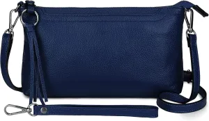 Uromee Wristlet Wallet Clutch Purses for Women Genuine Leather Crossbody Bag Handbag with Detachable Shoulder Chain