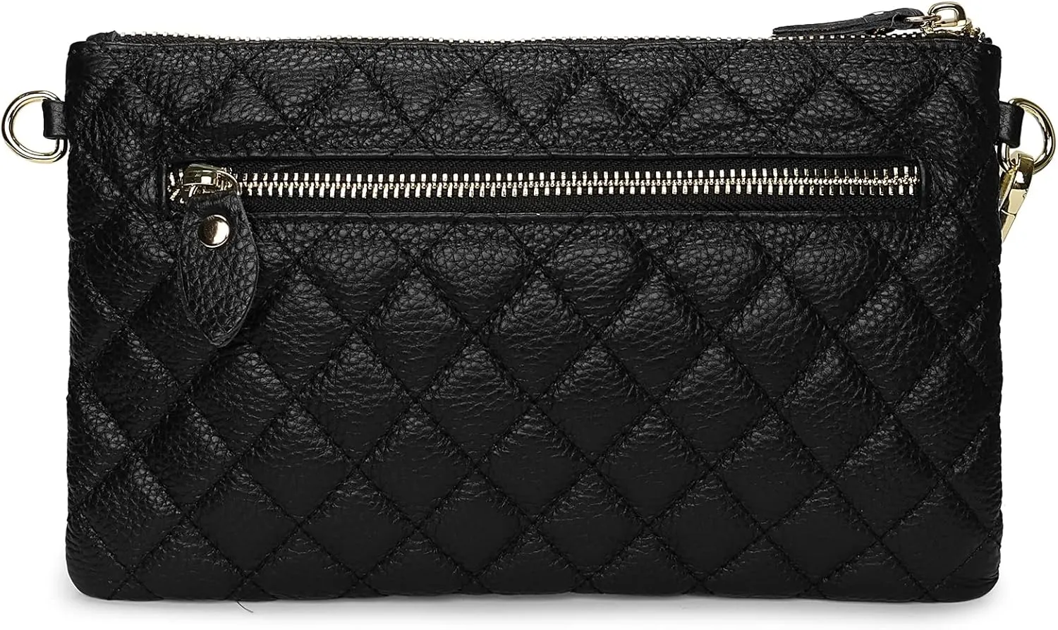 Uromee Wristlet Wallet Clutch Purses for Women Genuine Leather Crossbody Bag Handbag with Detachable Shoulder Chain