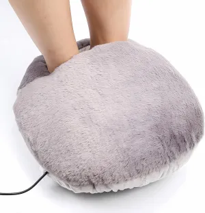 USB Winter Electric Foot Heating Pad, Under Desk Foot Warmer for Home & Office, Soft Plush Feet Heating Pad, 45-55°C Heating, Safe USB Powered, Washable, Ideal for Women, Foot Warmers for Feet