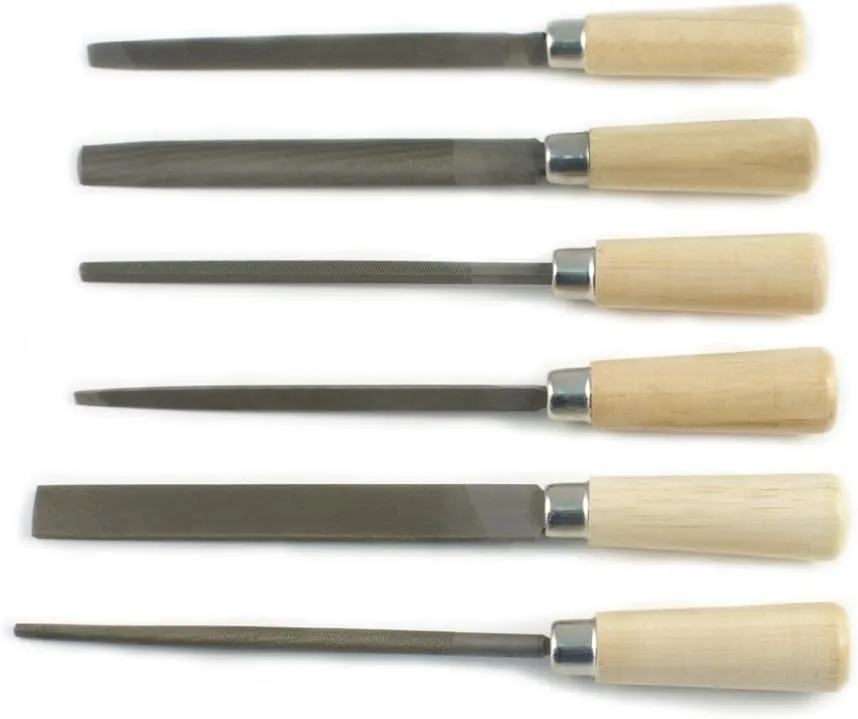 Utility File Set - 6 Pieces - Cut #2 - Metalsmith & Beading Jewelry Tools 32-510