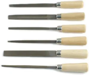 Utility File Set - 6 Pieces - Cut #2 - Metalsmith & Beading Jewelry Tools 32-510