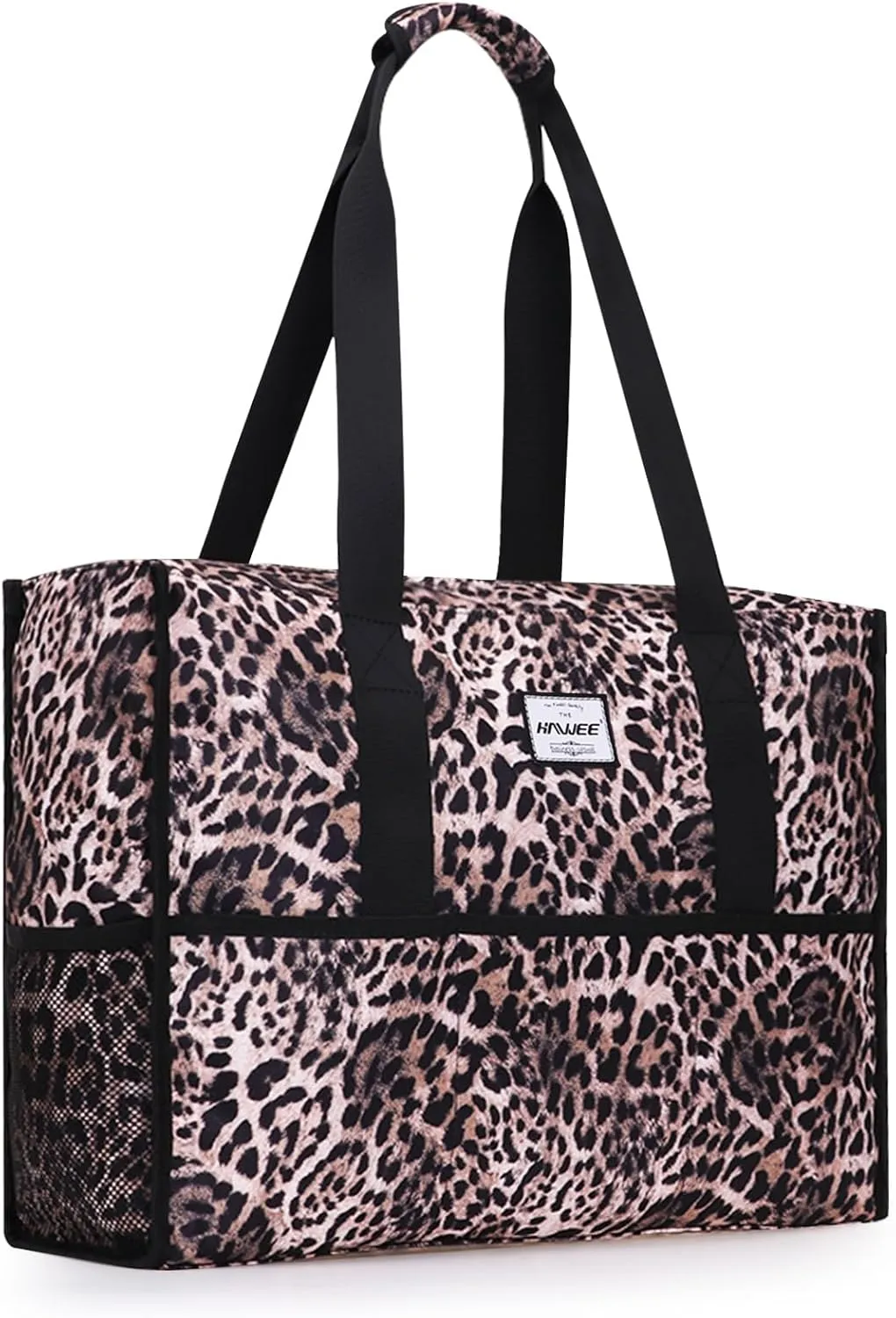 Utility Tote Bag with Laptop Compartment Luggage Sleeve Zippered Multi-pocket Commute Shoulder Purse for Nursing/Work
