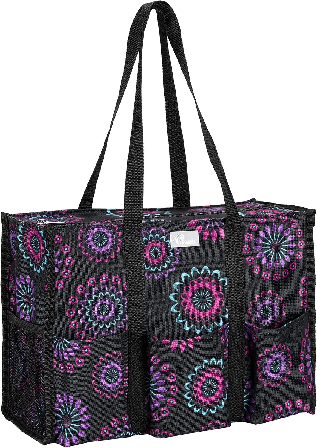 Utility Tote with Pockets & Compartments - Perfect Nurse, Teacher & Work Bag
