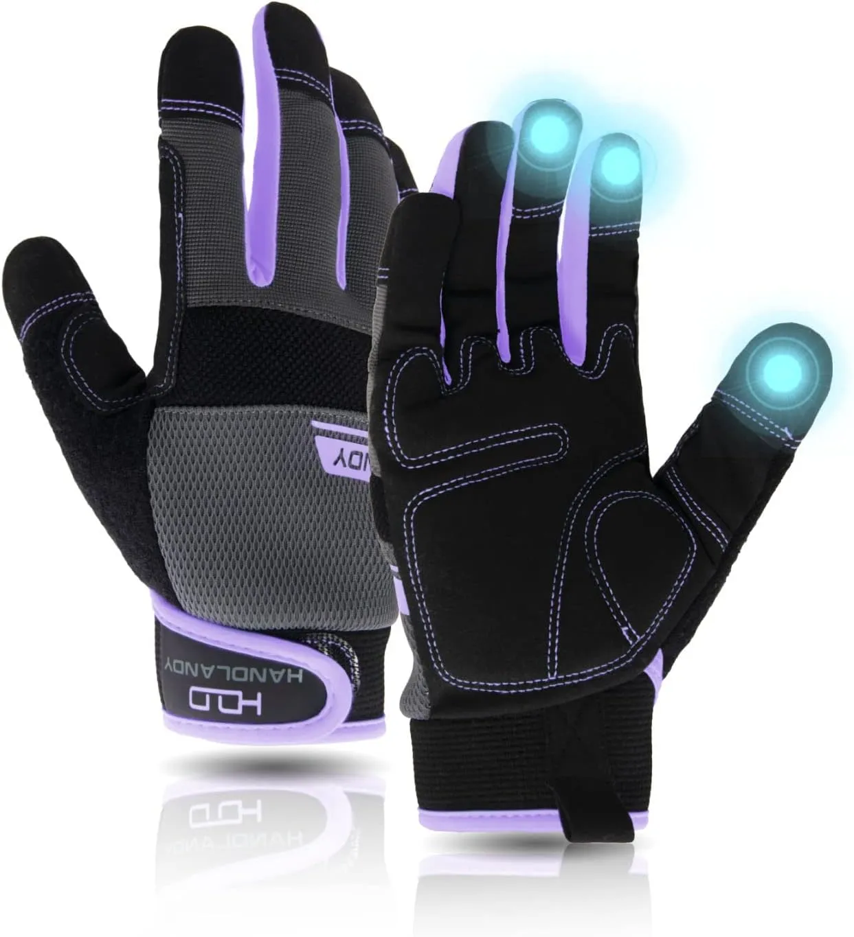 Utility Work Gloves Women, Safety Mechanic Working Gloves Touch Screen,Flexible Breathable Yard Work Gloves